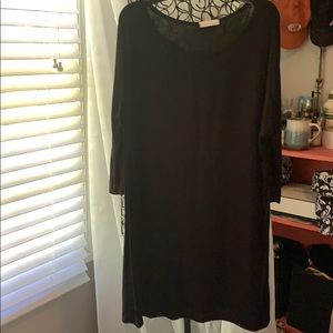 Basic black piko dress